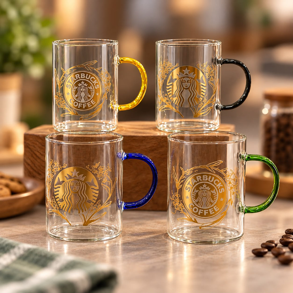 Starbucks Colorful Glass Mugs 350ml