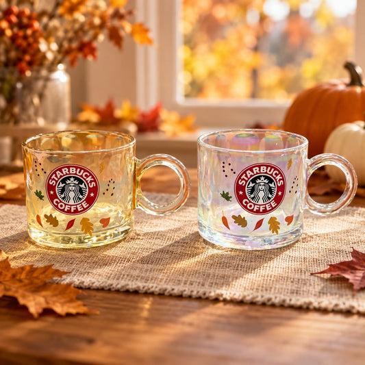 Starbucks Autumn Glass Mugs 300ml
