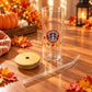 Starbucks Autumn Glass Cup with Lid & Straw 420ml