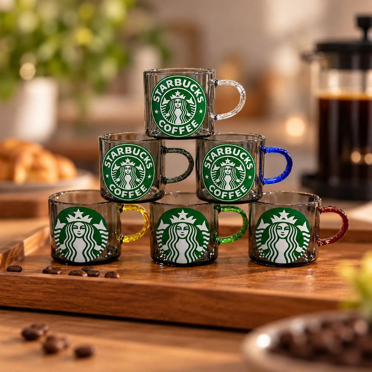 Starbucks Glass Small Cups Set (6pcs)