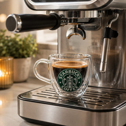Heart-shaped Starbucks Double Glass Espresso Cup 100ml