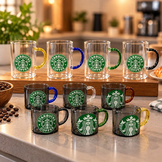 Starbucks Colorful Glass Cups & Mugs