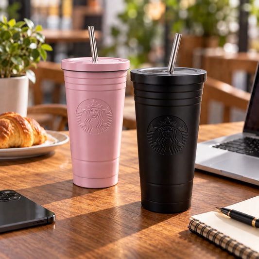 Starbucks Stainless Steel Tumbler with Straw 473ml