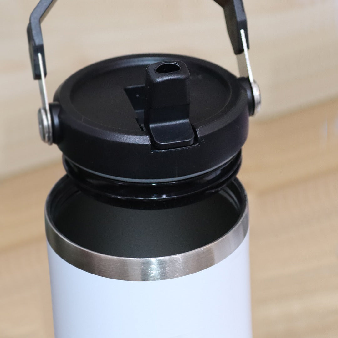 Double Wall Stainless Steel Tumbler with Straw 890ml