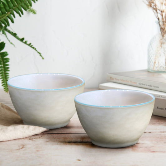 Turquoise Top Porcelain Bowl