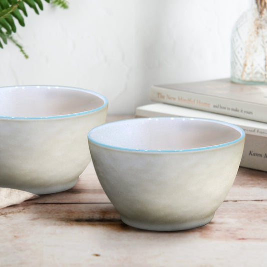 Turquoise Top Porcelain Bowl