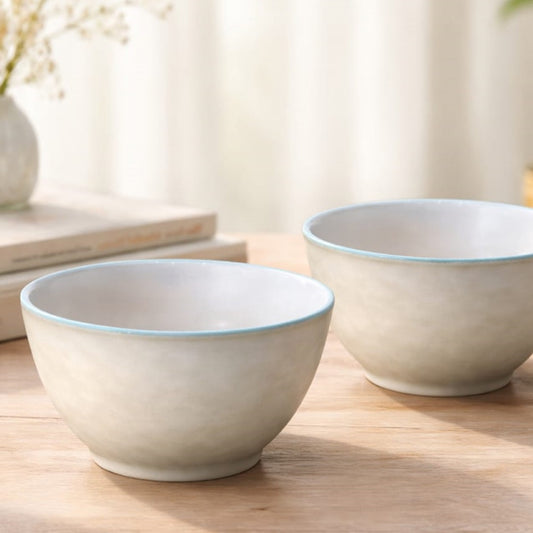 Turquoise Top Porcelain Bowl