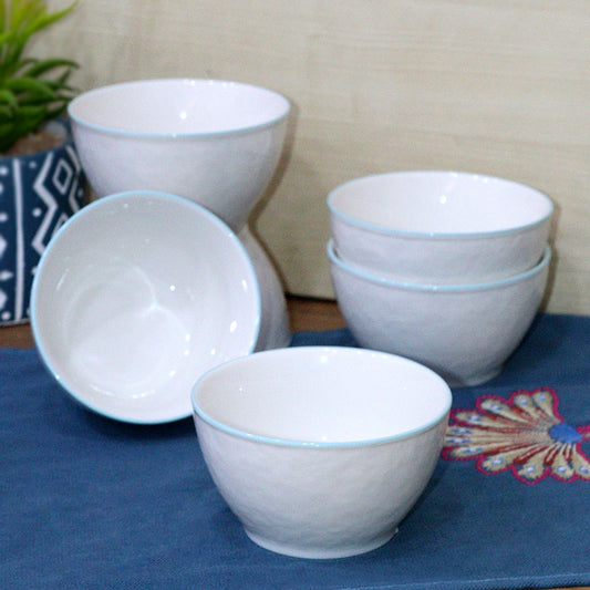 Turquoise Top Porcelain Bowl (6pcs)