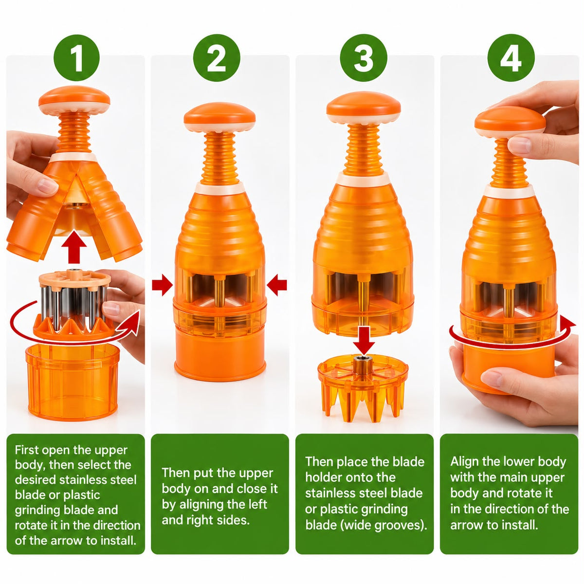 Manual Food Chopper Set