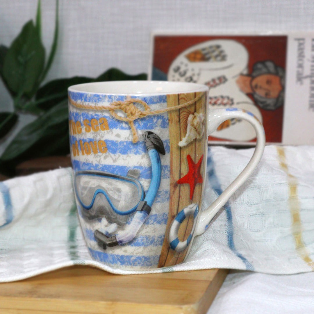 The Sea of Love Porcelain Mugs