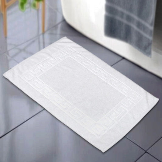 White Bath Floor Towel