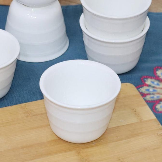 White Small Porcelain Cup