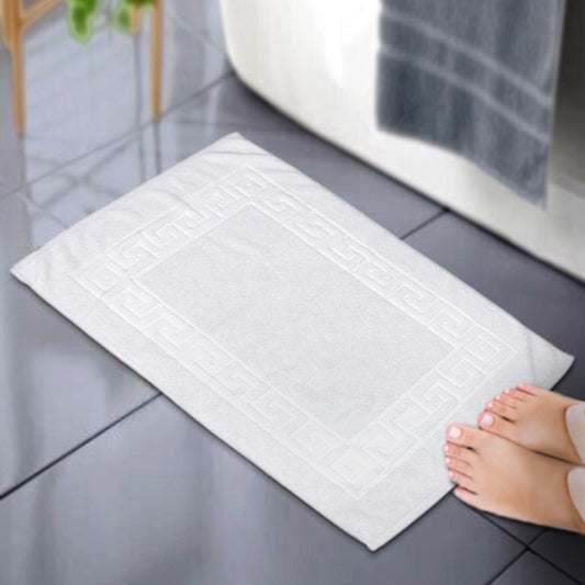 White Bath Floor Towel