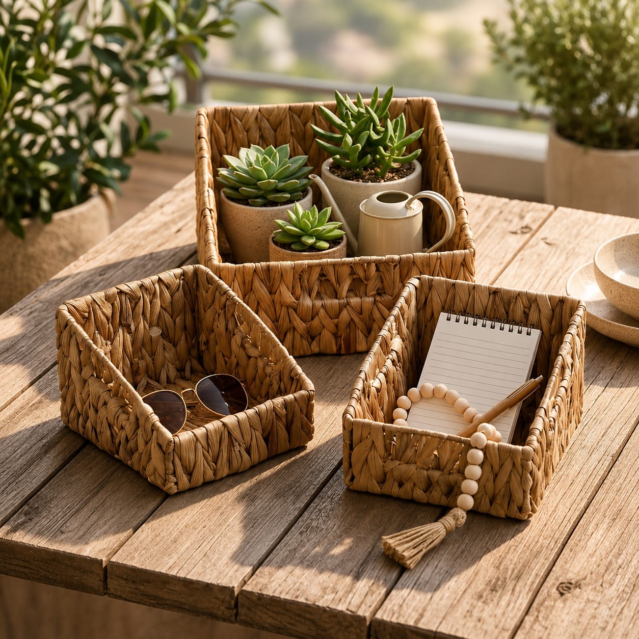 Woven Baskets Set (3pcs)