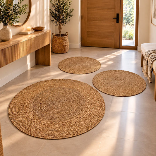 Woven Round Floor Mats (Available in 3 sizes)