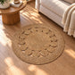 Circles Woven Round Floor Mats (Available in 2 sizes)