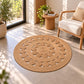 Circles Woven Round Floor Mats (Available in 2 sizes)