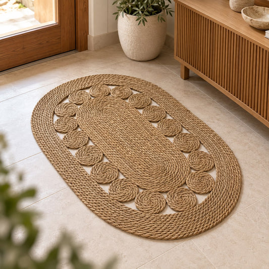 Woven Oval Floor Mat