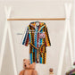 Zigzag Lines Kids Bathrobe