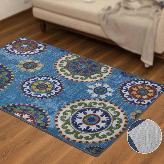 Blue Circles Carpet