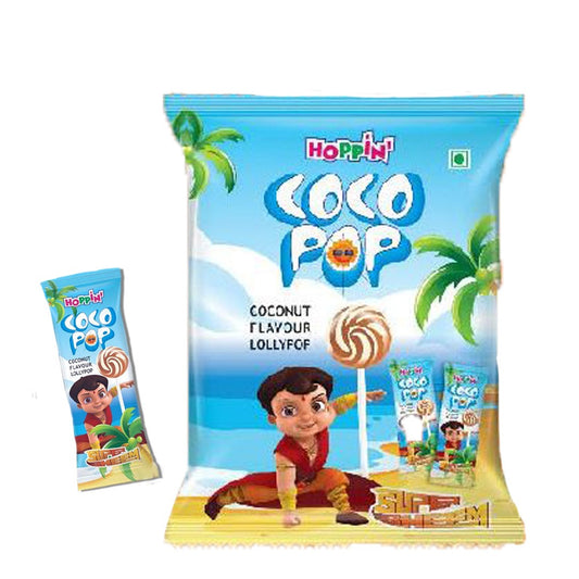 Hoppin Coco Pop Coconut Lollipops 350g