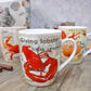 Orange Sea Porcelain Mugs with Box