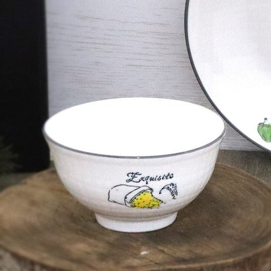 Seven Necessities Porcelain Bowl